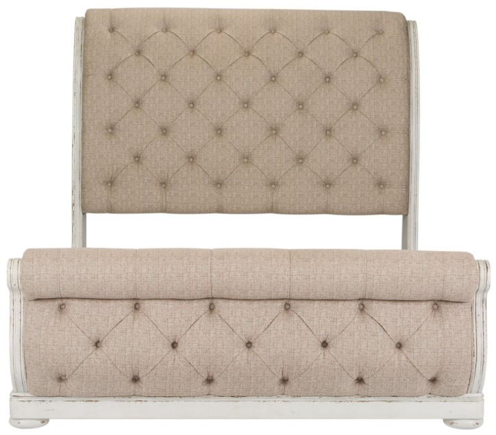Liberty Furniture Abbey Park Upholstered Sleigh Bed - Thumbnail 3