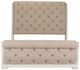 Liberty Furniture Abbey Park Antique White/Weathered Brown California King Upholstered Sleigh Bed-2