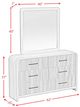 Elements International Ridgemont Black Drawer and Mirror Set-2