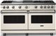 Viking® 5 Series 60" Pure White Pro Style Gas (LP) Range with Polished Chrome Trim-0
