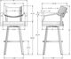 Amisco Customizable Jonas Swivel Bar Stool-1