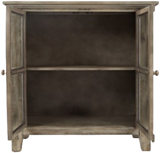 Jofran Inc. Rustic Shores Watch Hill Brown Gray 2-Door Accent Cabinet-2