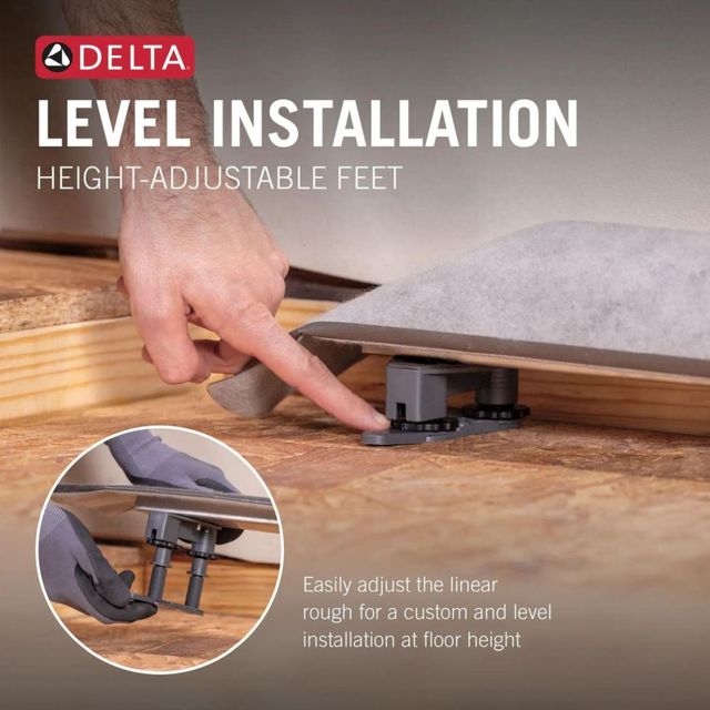 Delta Black Stainless 24" Reversible Linear Shower Drain Trim-3