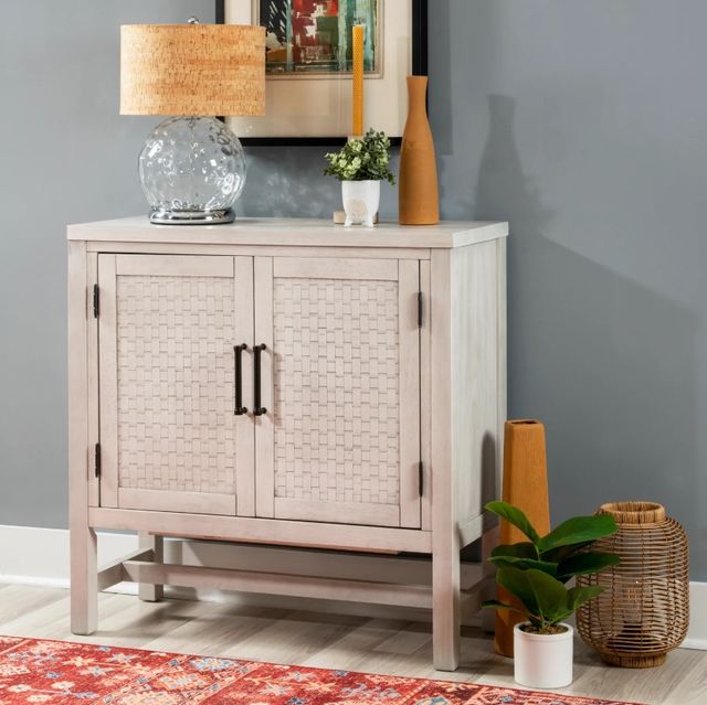 Powell® Dixon Pebble Gray Accent Cabinet-1