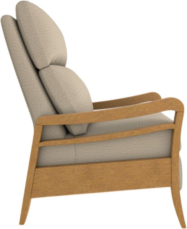Best® Home Furnishings Customizable Ryberson Power High Leg Recliner with Honey Birch Legs-2