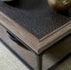 Hammary® Austin Antiqued Medium Brown Rectangular Coffee Table with Hammered Bronze Frame-1