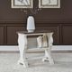 Liberty Furniture Abbey Road Churchill Brown Chairside Table with Porcelain White Base-1