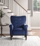 Mazin Furniture Kyrie Navy Blue Upholstered Accent Chair-4
