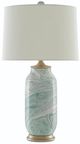Currey & Company Sarcelle Off-White/Sea Foam Table Lamp-1
