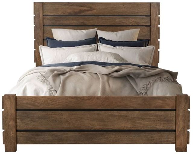 International Furniture Direct Merida Brown Eastern King Panel Bed-0