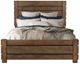 International Furniture Direct Merida Brown Eastern King Panel Bed-0