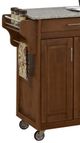 homestyles® Create-a-Cart Cottage Oak/Salt-and-Pepper Granite Kitchen Cart-1