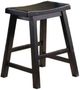 Homelegance® Saddleback Black Dining Stool-0