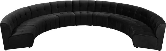 Meridian Furniture Limitless 9-Piece Black Velvet Modular Sectional-3