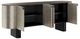 Caracole® Gustav Charcoal Leaf/Deep Bronze Metallic Paint Media Console-3