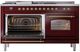 Ilve® Nostalgie II Series 60" Burgundy Pro Style Dual Fuel Range-4