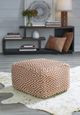 Signature Design by Ashley® Brynnsen Ivory/Rust Pouf-3