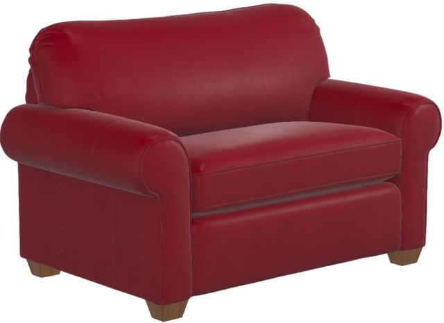 Flexsteel® Customizable Thornton Leather Twin Sleeper Chair-3