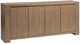 Classic Home Bristol Cafe Brown 4-Door Cabinet-0
