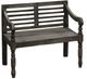 Million Dollar Rustic Charcoal Gray Bench-0