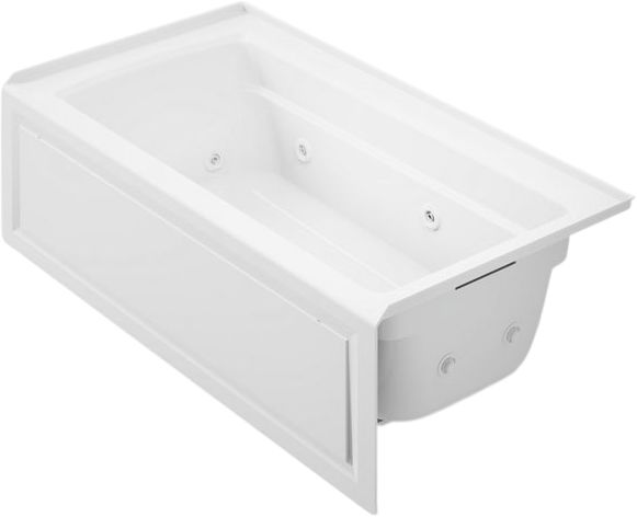 KOHLER® Archer® White 60" x 32" Alcove Whirlpool Bath - Right Drain-0