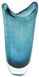 A & B Home Blue Glass Belling Vase-1