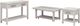 Elements International Avalanche 3-Piece Antique White Occasional Table Set-0