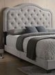 Kwality Imports Samantha Gray Upholstered Queen Bed-1