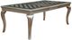 Furniture of America® Amina 66" Glass Top Dining Table with Champagne Legs-0