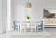 Riverside Furniture Rosalie Hemlock Top Dining Table with White Caps Base-1