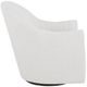 Fairfield® Sutton White Quilted Channel Back Swivel Chair-2