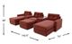 Drew & Jonathan Home ModularOne New Horizon 6-Piece Merlot Modular Chaise Sectional-2