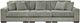 Signature Design by Ashley® Lindyn 3-Piece Fog Small Spaced Sectional-0