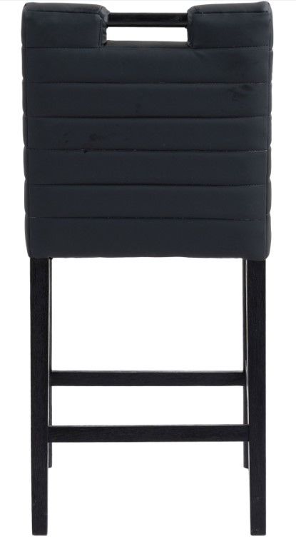 Meridian Furniture Aimee Black Vegan Leather Counter Stool-3
