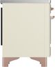 Ilve® Majestic III 36" Antique White Pro Style Induction Range with Triple Glass Door and Copper Trim-4