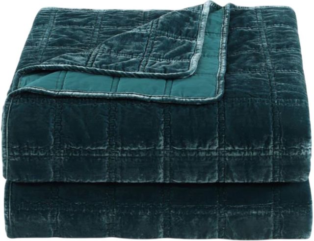 HiEnd Accents Stella Storm Blue King Quilt Set-2