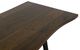 International Furniture Direct Walnut Reddish Brown Dining Table with Black Base-5