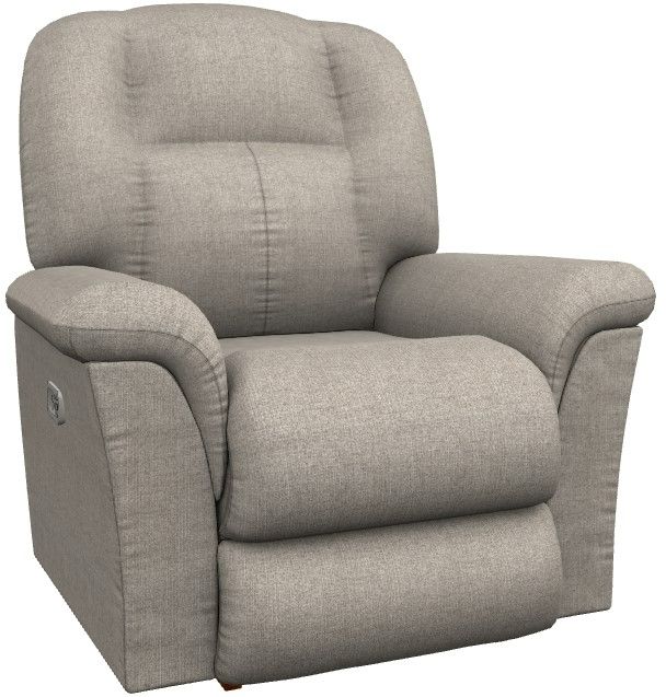 La-Z-Boy® Jasper Pewter Power Rocking Recliner with Headrest-0
