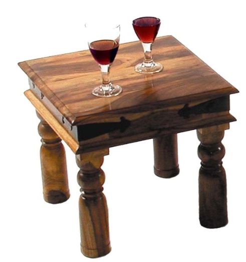Jaipur Furniture Jali Range Dark Brown Lamp Side Table-0