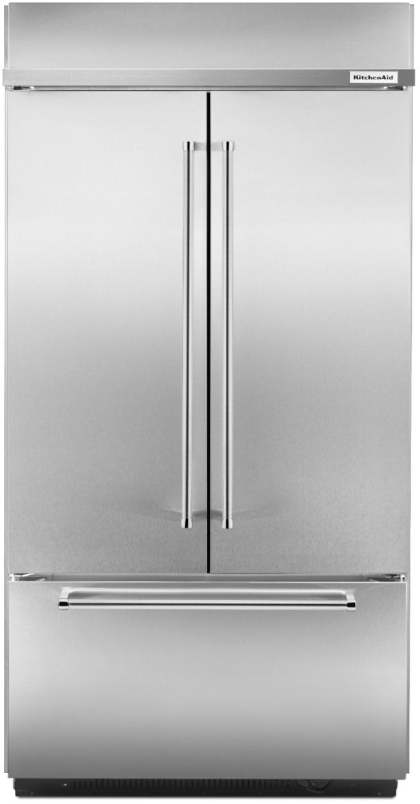 KitchenAid® 42 in. 24.2 Cu. Ft. Stainless Steel Built In Counter Depth French Door Refrigerator