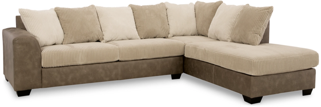 Signature Design by Ashley® Keskin 2-Piece Sand Right-Arm Facing Sofa Sectional and Chaise-0