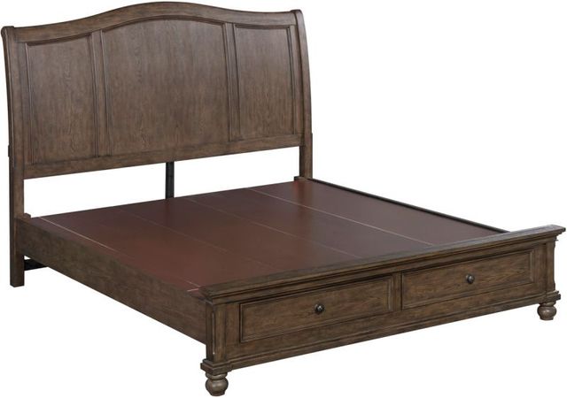 aspenhome® Oxford Cocoa California King Sleigh Storage Bed-3