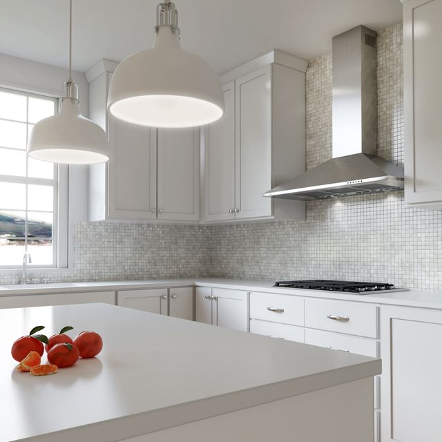 XO Fabriano Collection 36" Stainless Steel Wall Mounted Range Hood -3