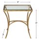Uttermost® Alayna Glass Top End Table with Antiqued Gold Base-2