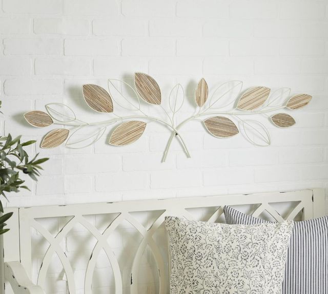 Deco Marche Brown Leaf Wall Decor-3