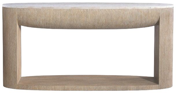 Bernhardt Living Loggia Beige 68" Console Table with Aria Base-1