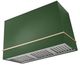 AGA Loge 48" Cornwall Green Wall Mounted Range Hood with Antique Brass Trim-0