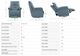 Parker House® Carnegie 2-Piece Verona Azure Power Cordless Swivel Glider Recliner Set-4