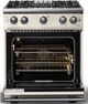 Viking® 5 Series 30" Pure White Pro Style Gas (NG) Range with Polished Chrome Trim-1