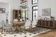 Bernards Tarrington Cashew Counter Trestle Dining Table-1